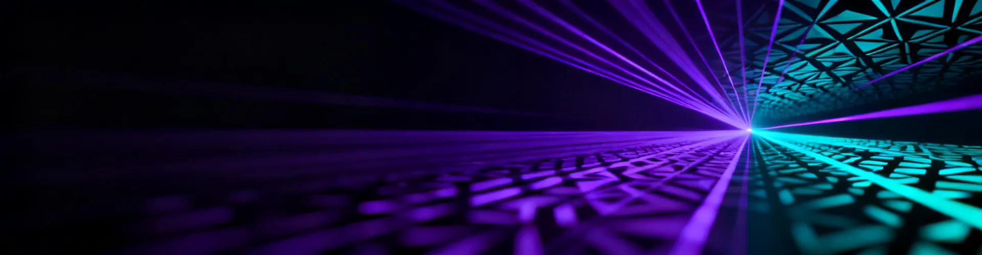 Futuristic laser light patterns